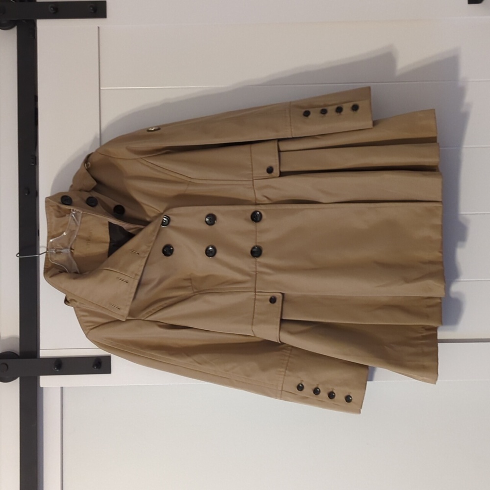 Women's Calvin Klein Peplum Trench Coat